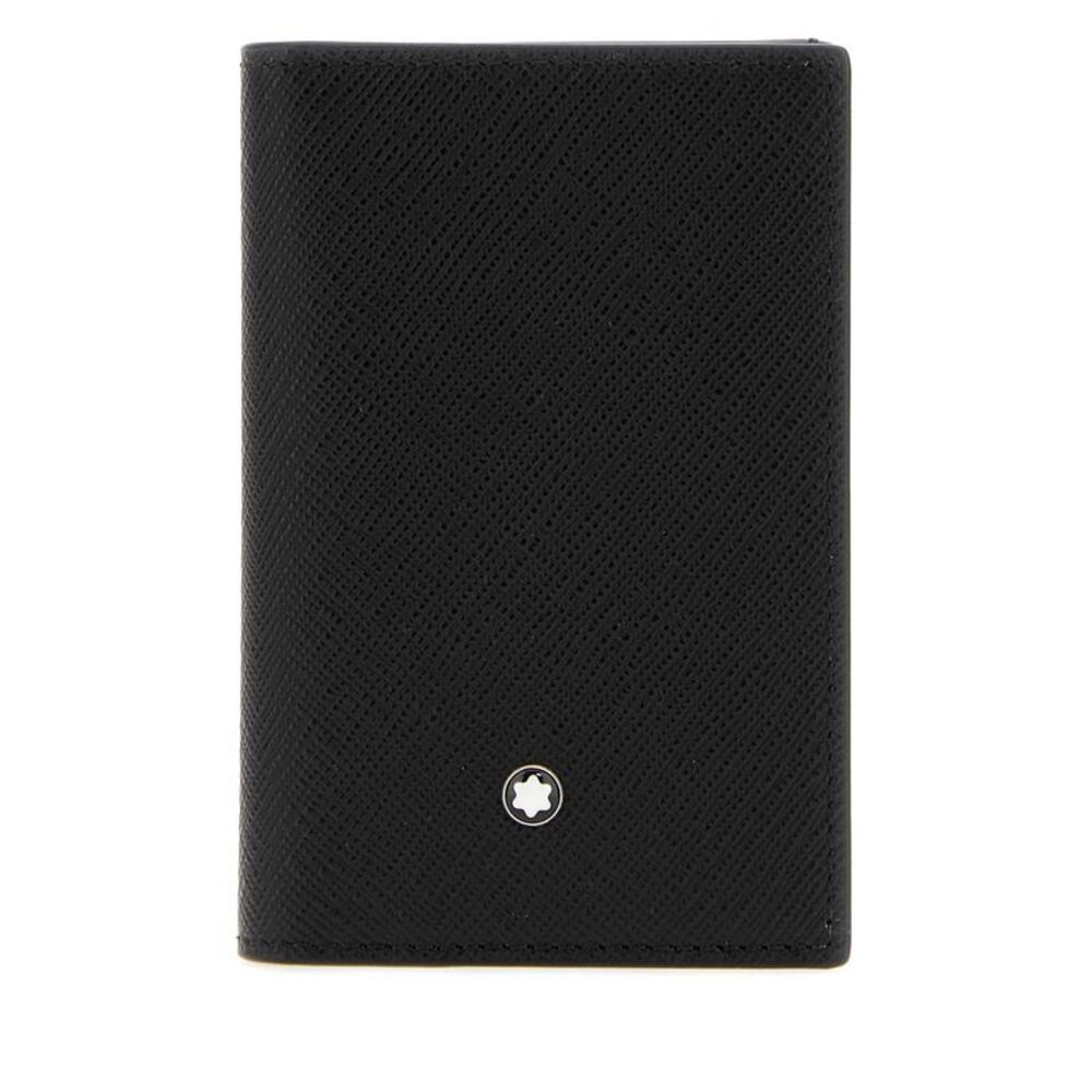 Montblanc Men Black Leather Card Holder